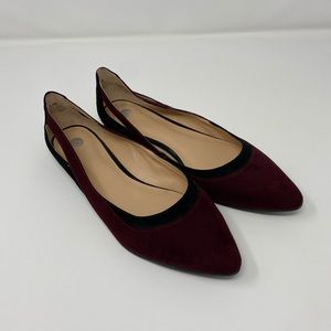 LC by Dress Barn Red/Black Flats Women Size 8.5
